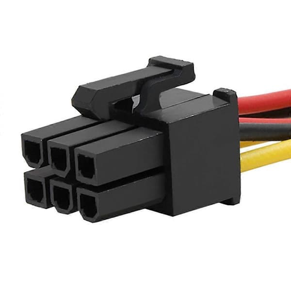 10 stk. Molex 4-pin til PCI-E PCI Express 6-pin strømomformer adapterkabel stik strømforsyning C