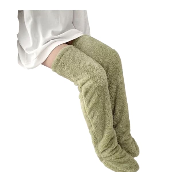 Komfortable overknee-sokker - høje strømper Green