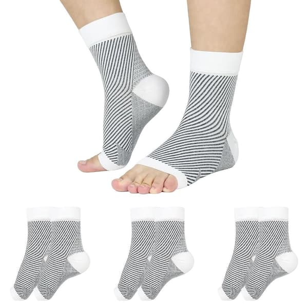 Neuropati strømper Lindrende Kompressionsstrømper HVID S/M Hvid White S/M