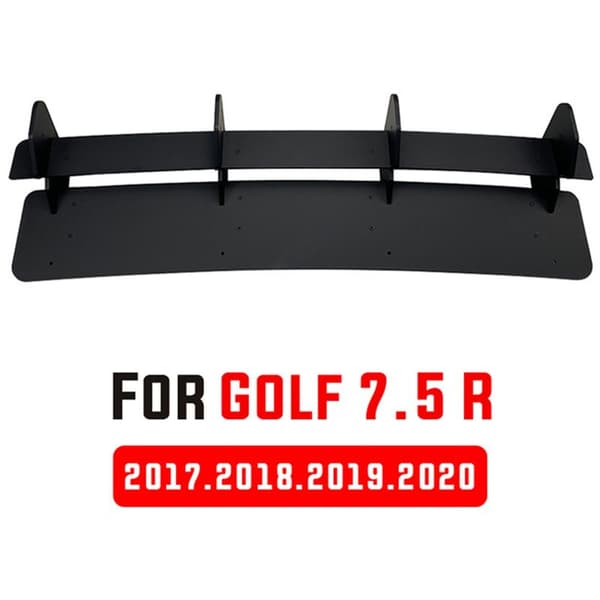 Bakre Støtfangerbeskytter Bakre Støtfangerleppe Diffuser Fin Splitter Trim for Golf 7.5R MK7.5R