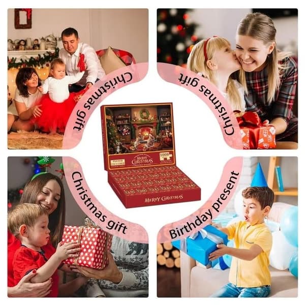 Adventskalender - Pussel 1008 Bitar - Julkalender 2024
