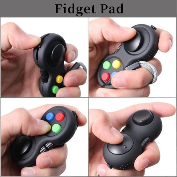 3-pak legetøjssæt til ultimativ stresslindring - Sensorisk legetøjssæt med Fidget Pad, Infinity Cube og Controller kontorgave til børn
