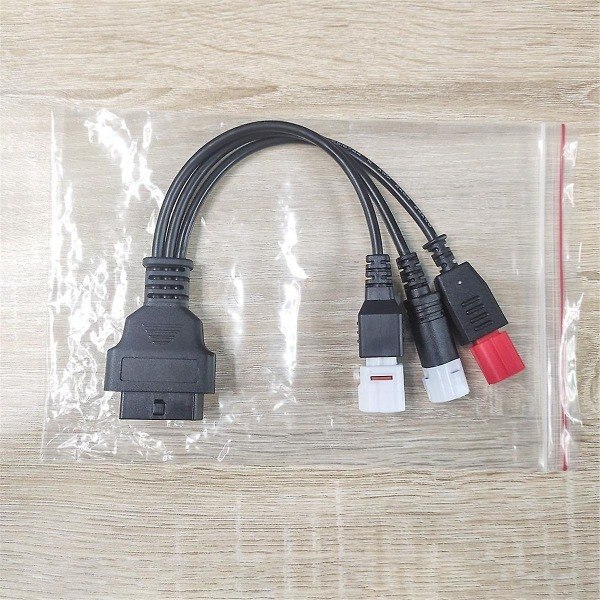 OBD2 Diagnostikabel til Kline Euro5 Motorcykel 16-bens til 3-bens 4-bens 6-bens OBD2 3-i-1 Diagnostisk Adapter