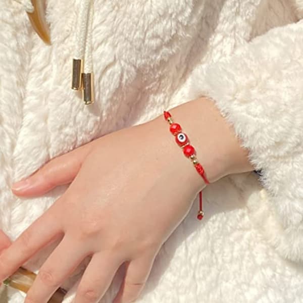 Onda ögat armband rött red