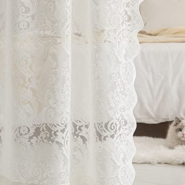 Hvit Tyllgardin Prinsessegardin 140X100CM 140x100cm