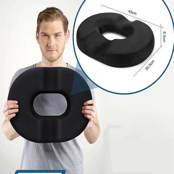 Donutpute Hemoroider Sittebenspute - Ortopedisk smertelindringpute for Pr