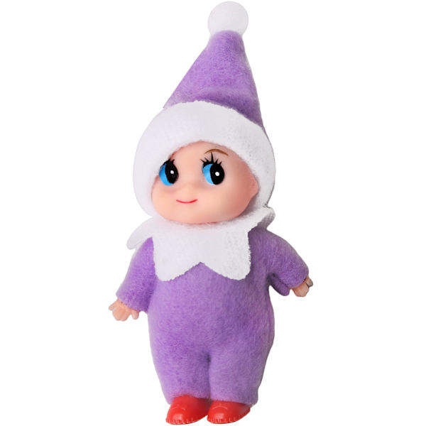 6 st Mini Baby Tomtar Dockor Jultomte Mini Tomtar Plysch för Flicka Pojke Barn 7cm