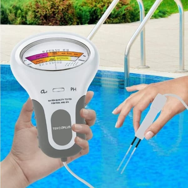 PH-tester Klor Tester Digital Multifunktionel PH Klor Tester til Overvågning af PH-værdi og Klorindhold i Pools