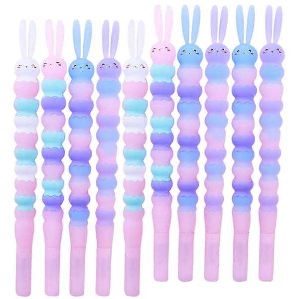 Rabbit Pens Stationery Home Use Mixed Colors 18.2x1x1cm 10-pack