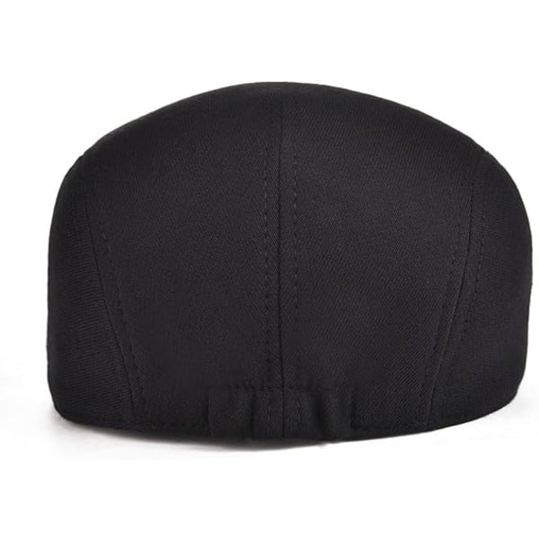 2-pack Bomulls Newsboy Caps för Män Mjuk Passform Taxi Hattar, Basker