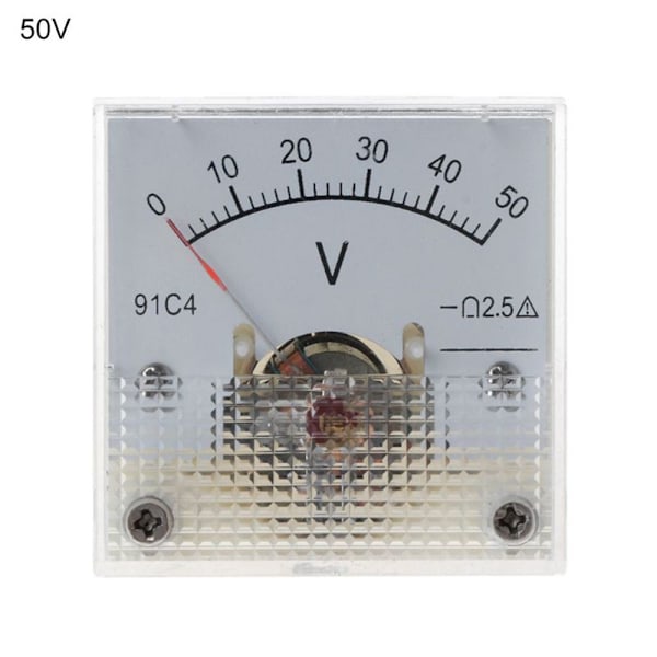 DC-voltmeter Analog panelmätare 0-50V 0-50V 0-50V 0-50V