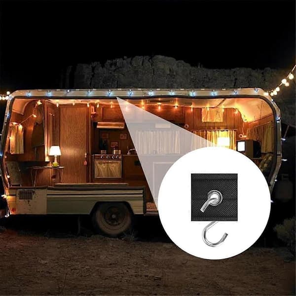 12 kpl RV Markiisikoukut RV Katto RV Putkikisko Koukku Camping Markiisikoukut RV Markiisikoukut putkille