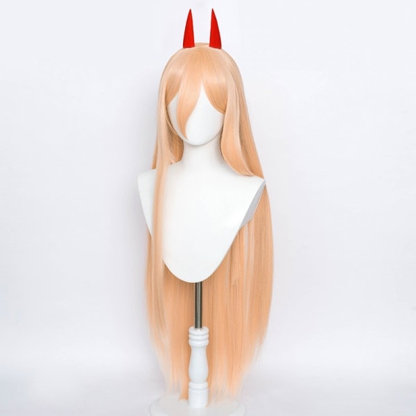 Anime Chainsaw Man Makima Power Cosplay Parykk Lang Oransje
