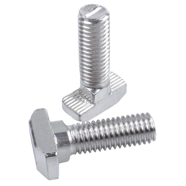 M8 Gänga T-spår Drop-In Stud Glidande Skruv Bult Silverton 5st