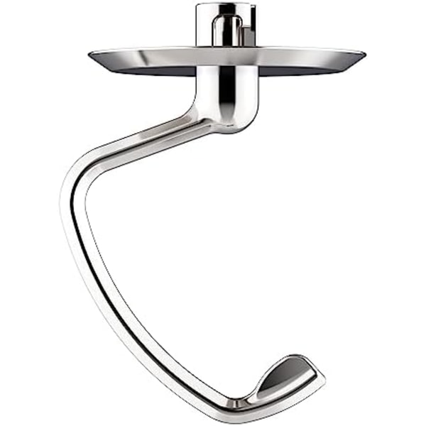 Poleret Rustfrit Stål Dejgkrog til KitchenAid Stand Mixer, Passer til 4,5-5 Qt Tilt-Head Stand Mixer til KitchenAid Dej