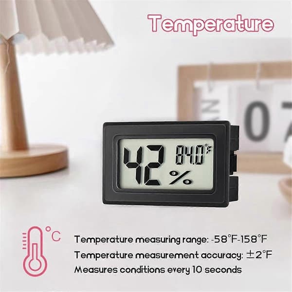 Multifunktionell digital inomhustermometer hygrometer - 3-pack, fuktmätare med inbyggd sensor