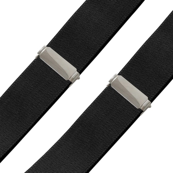 3,5 cm brede herres seler med knapper, robuste, store og lange, justerbare og elastiske