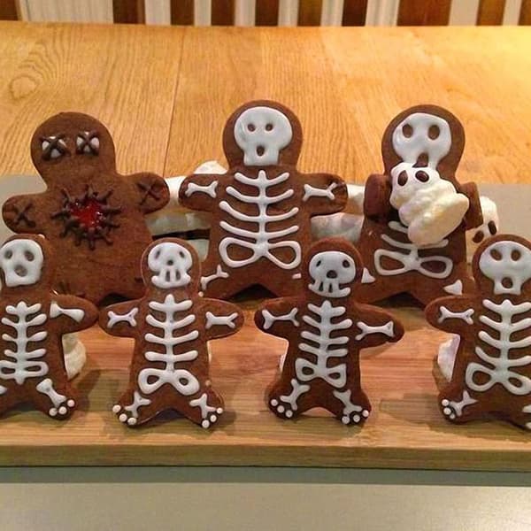 4-pack Halloween Döskalle Kakformar Tecknad Pepparkaka