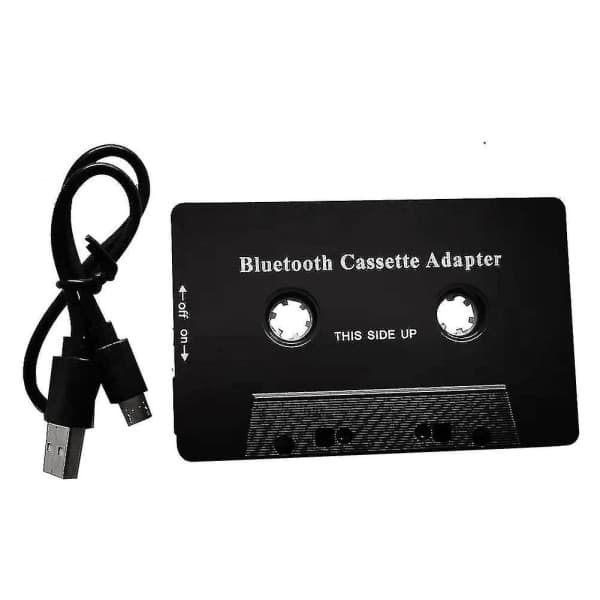 Universal Kassette Bluetooth 5.0 Audio Bilbånd Aux Stereo Adapter med Mikrofon til Telefon Mp3 Aux Kabel