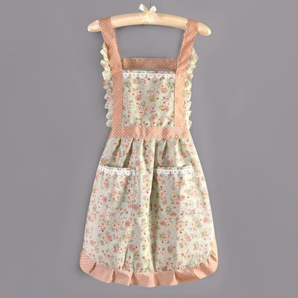 Kjøkkenforkle Prinsesseforkle green ordinary pocket-ordinary pocket