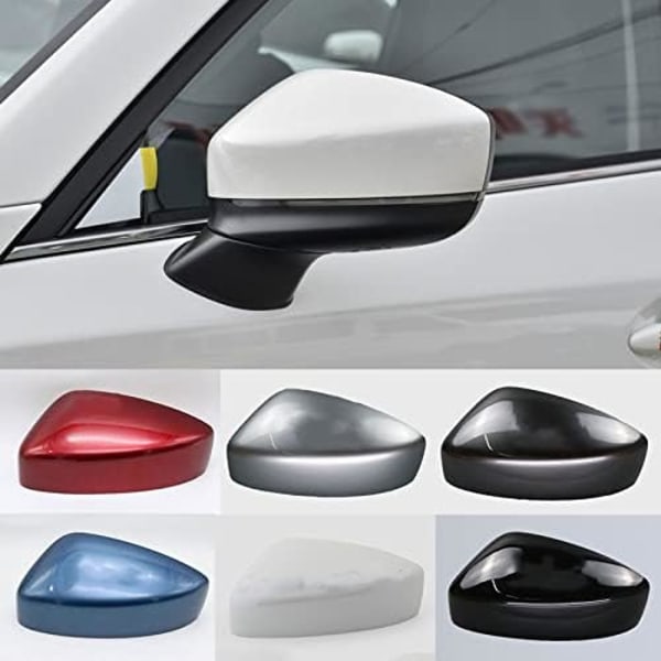 Auton ulkopeilin kuoren kotelo sivupeilin suojus sopii Maz-da CX5 CX-5 2017 2018 2019, helmenvalkoinen vasen pearl white left