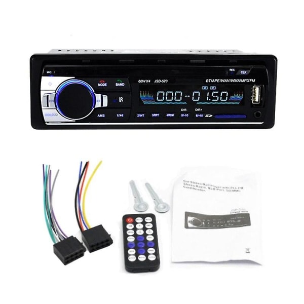 Bluetooth-yhteensopiva Jsd-520 Autoradio 12v Autoradion Bilstereo