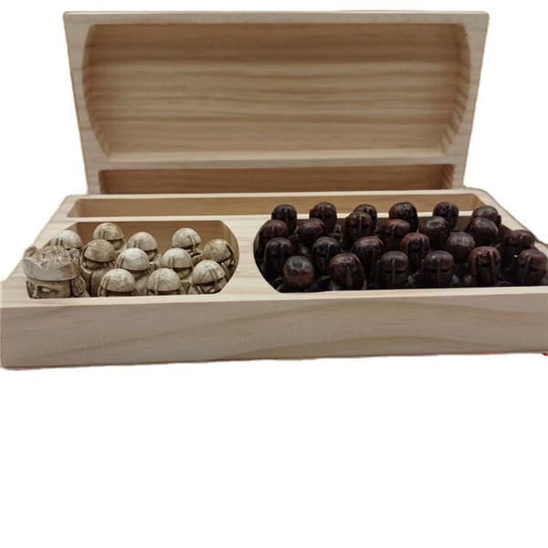 Hnefatafl brætspil, sæt, sæt til voksne/børn med trææske