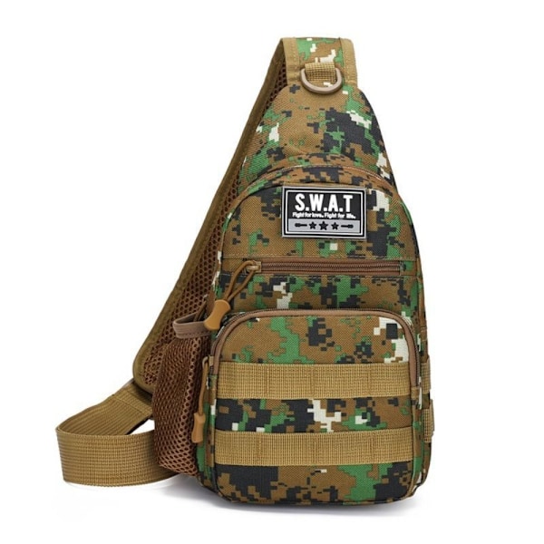 Utendørs Skulderveske Sling Sport Brystveske GRØNN KAMUFLASJE green camouflage green camouflage