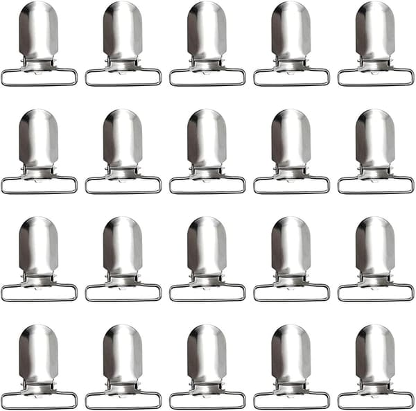 20 Stk. Bukseselespenner Arkstropper Holder Fester for Menn