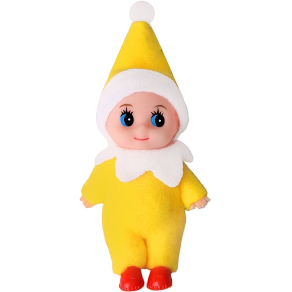 6 st Mini Baby Tomtar Dockor Jultomte Mini Små Tomtar Plysch för Flicka Pojke Barn 7cm