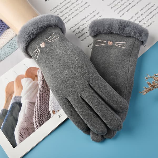 Naisten joustavat fleece-lapaset