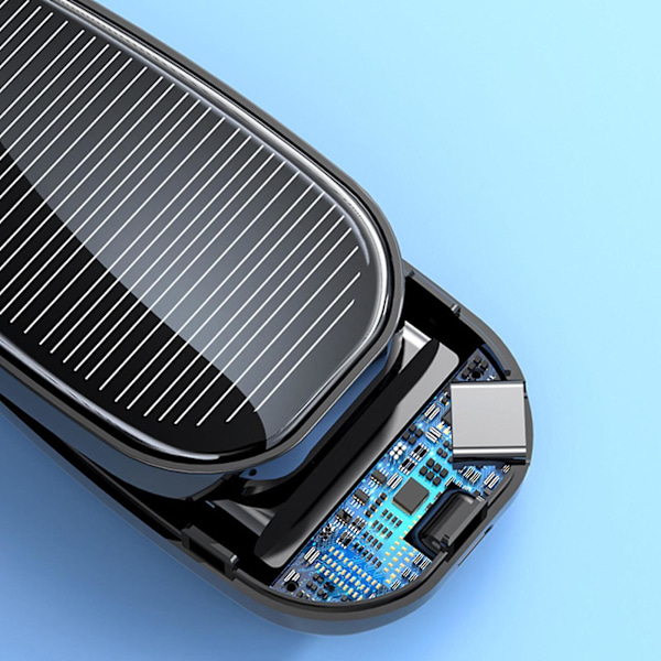 (Special Campaign) Mini Solar Charger Keychain Power Bank for Mobile Phone 1200mA Black: For Lightning