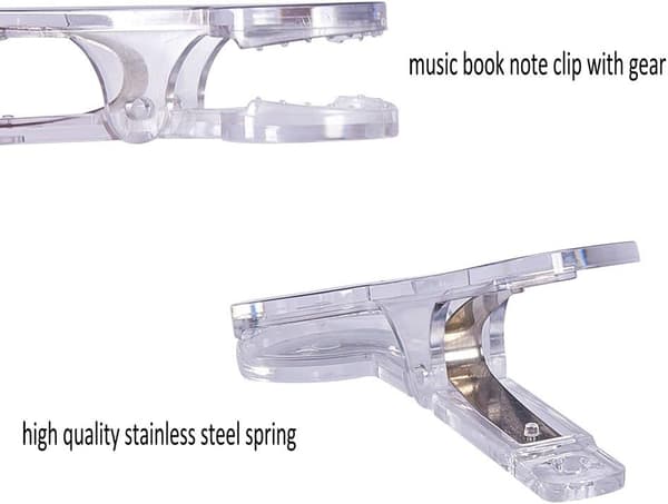 Notes - Sett med 5 transparente notestativ i plast for boksider B