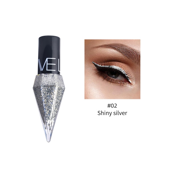 LOOKAVE enkel diamant glänsande eyeliner pärlemorskimrande skimmer eyeliner #03