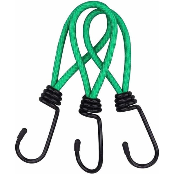 12 stk. strammekroker, presenningsstrammekrok elastiske campingstrammere med krok, elastisk stropp for presenninger