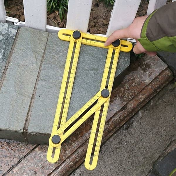 Multivinkel skabelonværktøj, Angleizer skabelonværktøj, Multivinkelmåler, Foldbar lineal, Generel Angleizer skabelon lineal til