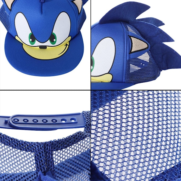 (Specialerbjudanden) Söt Tecknad Sonic The Hedgehog Keps