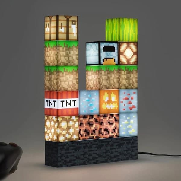 Minecraft Nattlamper Byggeklosser Sammenføyningslampe USB-strøm