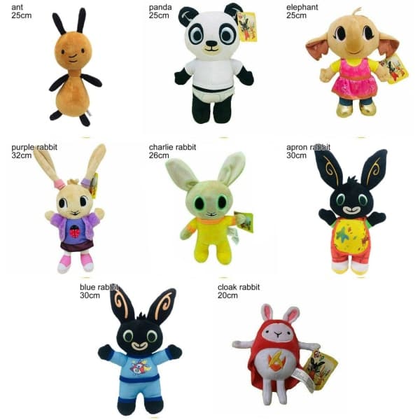 15-37 cm Bing-pehmolelu Bunny Rabbit Doll 28CMRED KANIN RÖD 28cm