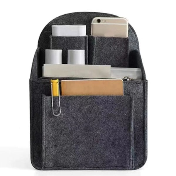 Reppuun sisäpussi pieni laukku Sisämatkalaukku TUMMANHARMAA L tummanharmaa dark grey L