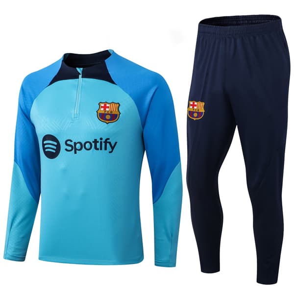 23-24 Barcelona Långärmad Tröja och Byxor Set för Barn 16#