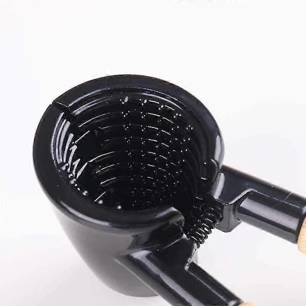 Champagnetang og Nøddeknækker, Træ/Støbt Aluminium, Længde: 17cm, Sort