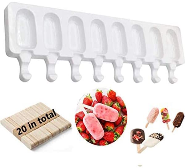 Silikon Popsicle-formar - Set med glassformar