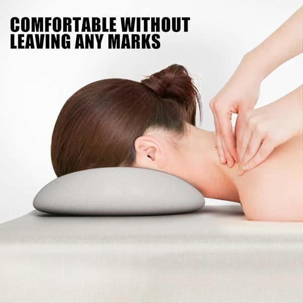 Massage Nackstöd med Ansiktskudde, Ansiktsvaggkudde, Massage Nackstöd för Säng, Ansiktsmassagekudde, Ansiktskudde gray
