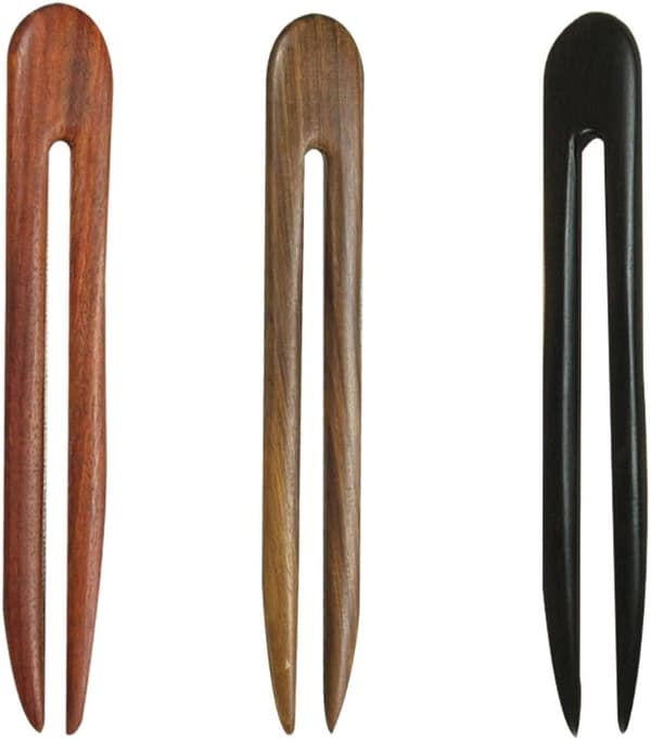 stk Træ U-formet Hårpind Retro Hårnål til Kvinder (15cm)