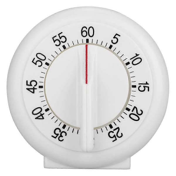 60 Minutters Rund Timer Køkken Mekanisk Nedtællingsalarm