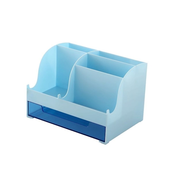 Förvaringslåda med lådor, skrivbordsorganisatör, BLÅ Blue