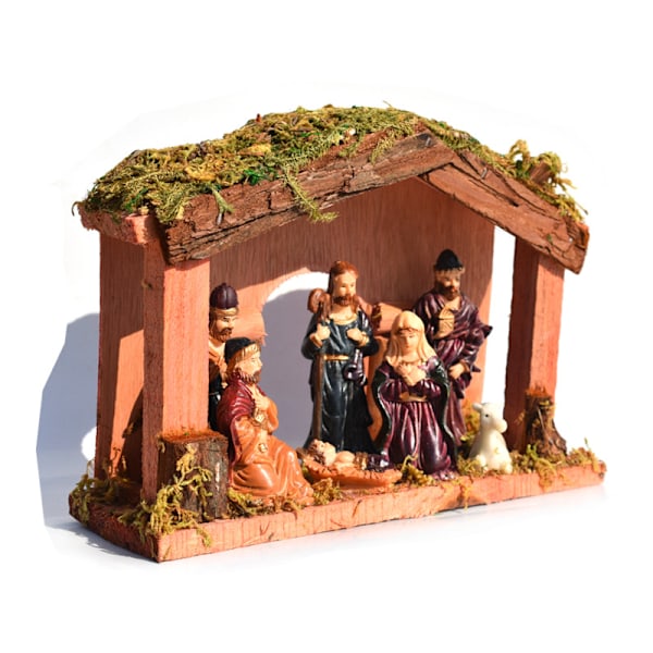Gos - Julkrubba Prydnader Jesus Juldekorationer Krubba Hus Festliga Hem Prydnader