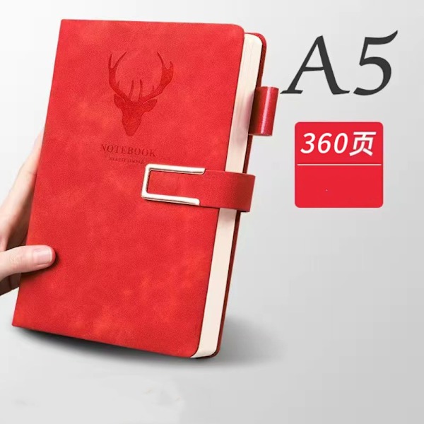 A5 Anteckningsbok Röd red