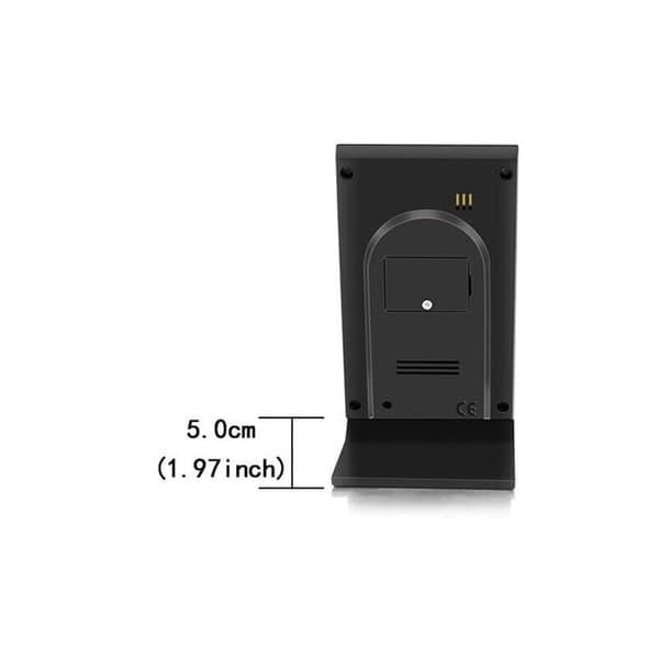 Trådlös inomhus- och utomhustermometer, digital termometer, inomhus-/utomhus hygrometer (svart)
